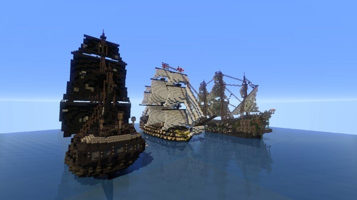 скачать мод на майнкрафт 1.7.10 на пиратов замки и на большие корабли #7