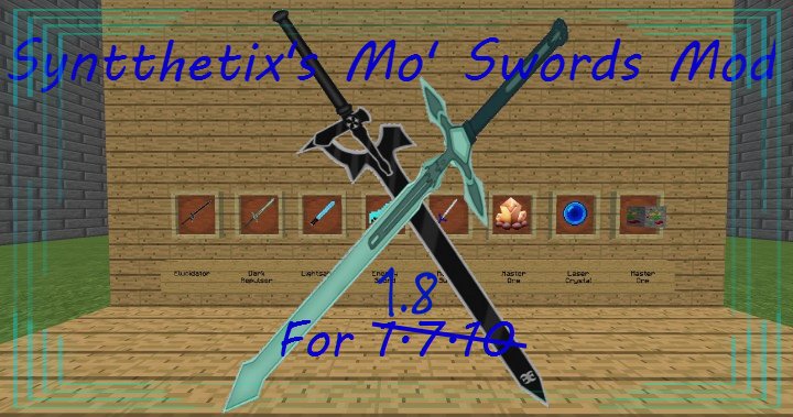 Syntthetix's More Swords - Мод на мечи для Манйкрафт 1.8
