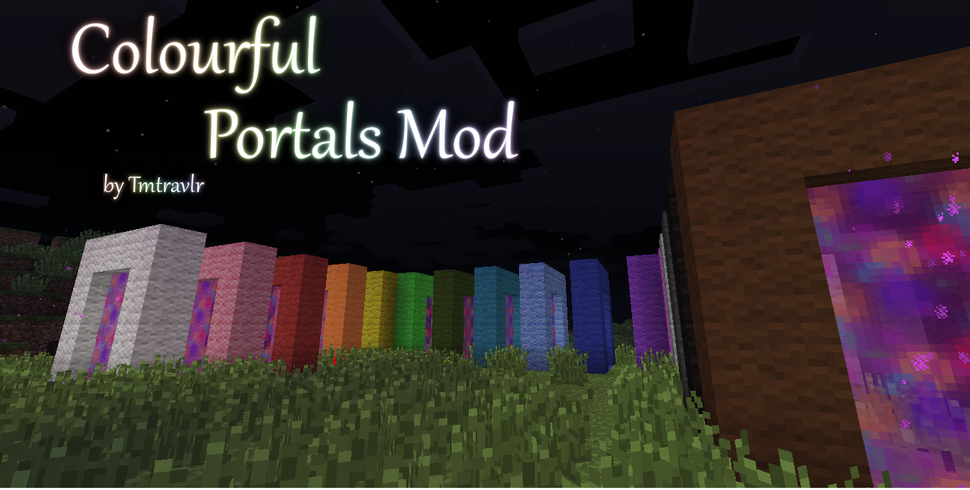 Colourful Portals - Мод на порталы для Майнкрафт 1.7.10/1.7.2/1.6.4